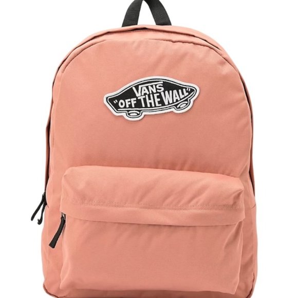 🎒SCHOOL SALE🎒VANS VN0A3UI6ZLS Skateboard Logo Realm Rose Backpack Laptop Pink - Picture 1 of 5